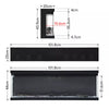 Electric 3 Sided Media Fire 40/50/60in Standing Insert LED Fireplace Panoramic