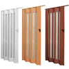 Internal Bi Folding Concertina Accordion Door PVC Sliding Divider Doors Bathroom