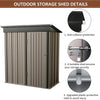 5x3ft Metal Garden Shed Outdoor Tool Storage Organizer Small House Lockable Door