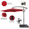 Set of 4 Outdoor Umbrella Cantilever Parasol Base Stand Sand Water Filled Weight