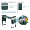 Folding Garden Kneeler Bench Stool EVA Pad Seat Gloves+Two Extra Thicken Pouch