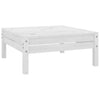 10 Piece Garden Lounge Set White Solid Wood Pine vidaXL
