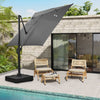 2.5 Meter Cantilever Parasol Garden Patio Banana Umbrella Canopy Outdoor Beach