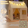 Large Toddler Playhouse w/ Glow in the Dark Stars-Beige