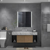 LED Bathroom Mirror Cabinet Wall Mounted 2 Doors Storage Cupboard Shower Laundry