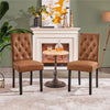 Dining Room Chairs Set of 2/4/6 Faux Leather Kitchen Chair Set with Wooden Legs