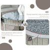FATIVO Large Round Mirrored Coffee Table Beveled Bling Crushed Diamond End Table