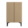 Modern 2-Door Shoe Cabinet 60x31.5x95cm Hallway Storage with Adjustable Shelves