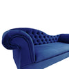 Chaise Lounge Chesterfield Sofa Navy Blue Accent Chair Monaco Bespoke UK