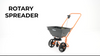 Rotary Spreader Large Garden Grass Seed Fertiliser Gritter Lawn Variable 25KG