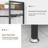 Large 3-Tier Metal Clothes Rail Hall Open Wardrobe Closet Anti-slip Board Shelf