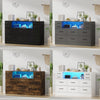 10 Drawers Chest of Drawers Bedside Cabinet Storage Bedroom Furniture Non-woven
