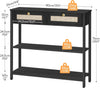 Console Table Hallway Table Sofa Table Side Table 80 x 25 x 75 cm Black