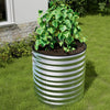 Tall 80cm Galvanised Raised Garden Bed Circular Outdoor Elevated Planter Box