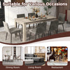 160CM Modern Kitchen & Dining Room Table with Sturdy L-shaped Legs Seats up to 8