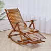 BambooWood Deck Rocking Chair Patio Garden Outdoor Sun Lounger Reclining Day Bed