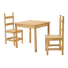 Corona 2 Seater Dining Set 2 Chairs & Table Solid Waxed Pine Kitchen Furniture