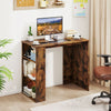Modern Simple Home Office Desk 90cm Computer Desk-Coffee