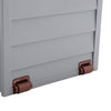 Brown&Grey 290L Plastic Storage Box Patio Gardening Tools Chest Box with Wheels