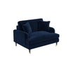 Velvet Loveseat Sofa Couch 2 Seater with Cushions