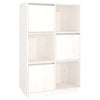 Highboard White 74x35x117 Solid Wood Pine G6C6