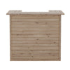 Rustic Pine Wooden Garden Mini Bar Home Drinks Bar Counter Table Reception Desk