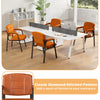 Set of 2 Big & Tall Guest Chair Waiting Room Chair Coffee