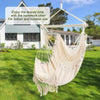 Hammock chair,hanging rope swing chair with2cushions, for indoor and outdoor use