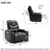 Electric Pu Leather Recliner Chair W/ USB Charge Port Sofa Gaming Home Armchair