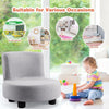 Kids Sofa Chair Mini Fabric Linen Cushioned Couch Seat Stool Baby Room Furniture
