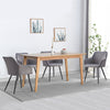 2 Pcs Dining Chairs Velvet/PU Cushion Backrest Seats Reception Armchairs Kitchen