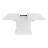 Extendable Dining Table Rectangular Kitchen Dining Room Table with Storage White