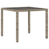 Garden Table Glass Dining Table Steel Frame Side Table Patio Garden Table N0T8