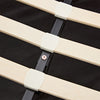 Upholstered Ottoman Bed 4ft6 Double LED Hydraulic Bed Frame with Storage Grey