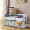 Shoe Bench 3 Drawers 3 Baskets Hallway Footware Organiser Cabinet Cushion Seat