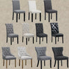 1/2/4/6 Dining Chairs Armchair High Back Linen/Velvet Upholstered Wood Legs Home