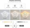 Modern LED Lamp White Frame Ceiling Light Dimmable Pendant Lights Chandelier