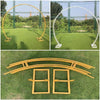 Large Moon Gate Wedding Party Walk Through Arch Frame Backdrop Garland Standing