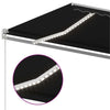 Manual Retractable Awning with LED 400x350 cm Anthracite