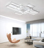 64W Modern LED Ceiling Light 6500K 4-Sqaure Ceiling Lamp White Living Room 90CM