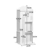 360° Rotating 3 Tier Bookcase Kids Book Shelf Storage Rack Toys Display Stand UK