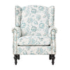 Armchair Stylish Modern Living Room Accent Chair Wood Frame Floral Pattern Sofa