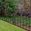 Spear/Ball Top Iron Wrought Yard Garden Privacy Fence Panel Outdoor Wall Railing