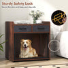 Dog Crate Furniture Indoor Dog Cage Pet House w/ 2 Fabric Drawers