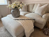Dusk Hampshire 3-Seater, 2 Seater, Loveseat And Pouffe In Beige