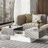 Farmhouse Coffee Table with Large Hidden Storage Space for Living Room Furniture