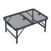 Folding Camping Table Trestle Picnic Party Catering BBQ 2ft 3ft Black Aluminum