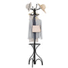 Modern Coat Stand Hanger 12 Hooks Metal Clothes Rack with Umbrella Holder