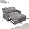 2 Seater Sofa Bed, 3in1 Convertible Fabric Pull Out Sleeper Sofa Couch Guest Bed