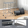15 Drawer Rolling Storage Cart Tools Scrapbook Paper Organizer Office Cart